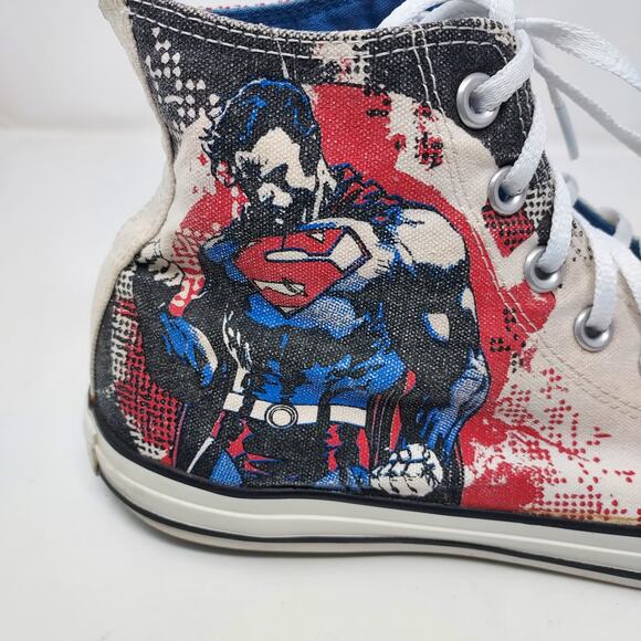 Converse DC Superman High Top Sneakers Size 10 - Picture 5 of 10